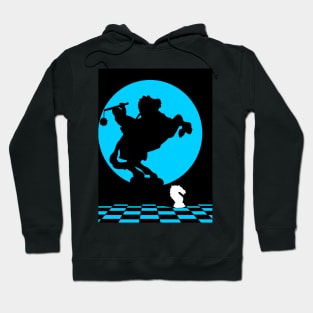 Blue Chess Knight Hoodie